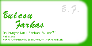 bulcsu farkas business card
